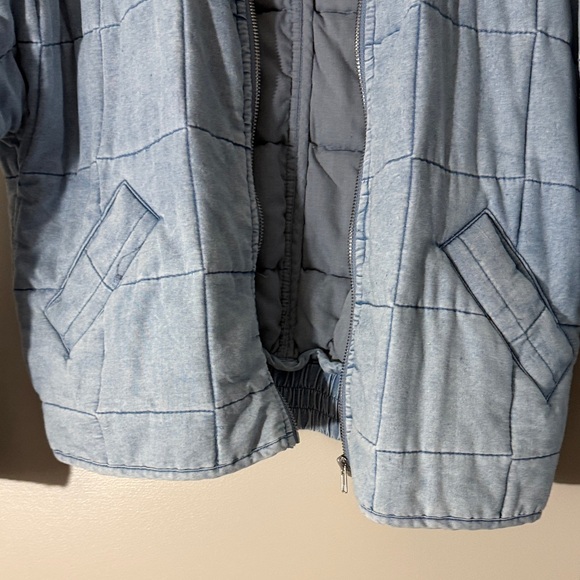 Light Blue Quilted Jacket - Picture 6 of 8